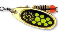 Minnow Mepps Comet Black Fury OR Chartreuse №4